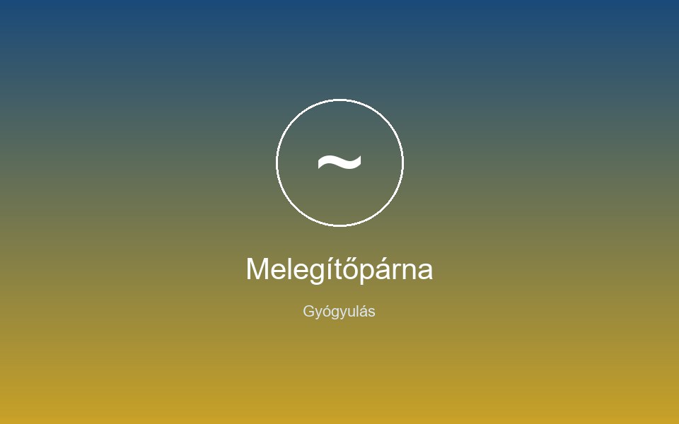 Melegítőpárna