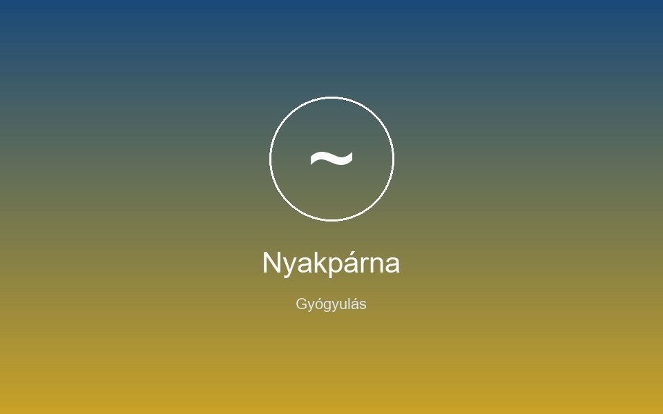 Nyakpárna Ortopéd