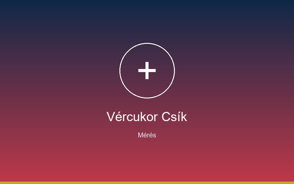 Vércukor Tesztcsík